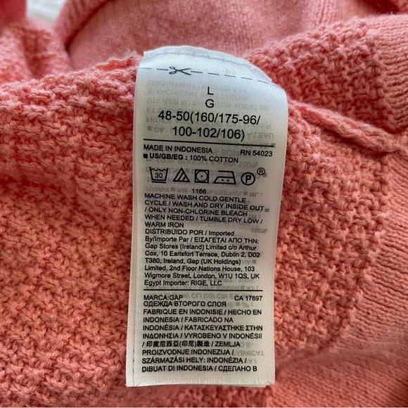 Gap Square Neck Sweater Tank Tea Rose size Large - Picture 4 of 5